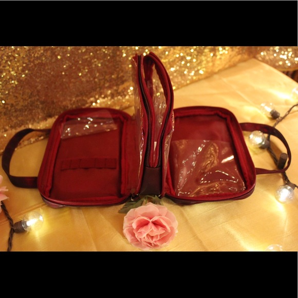 Burgundy Cosmetic Bag - Picture 2 of 7